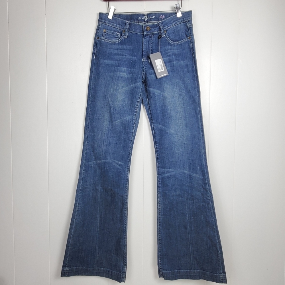 NWT Dojo beaded rhinestone pocket jeanssize 30 - Picture 2 of 15